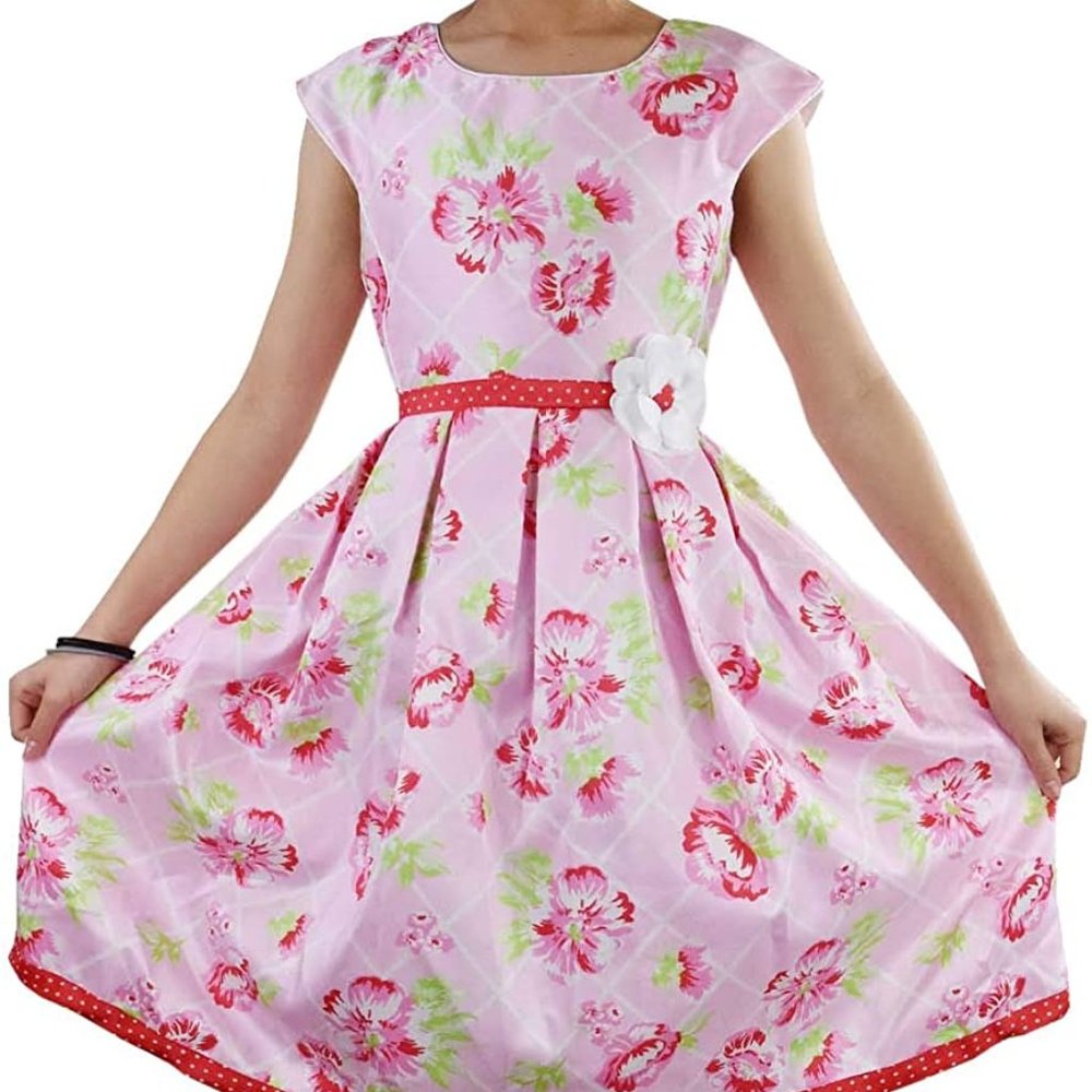 Jona Michelle Girls Floral Special Occasion Dress